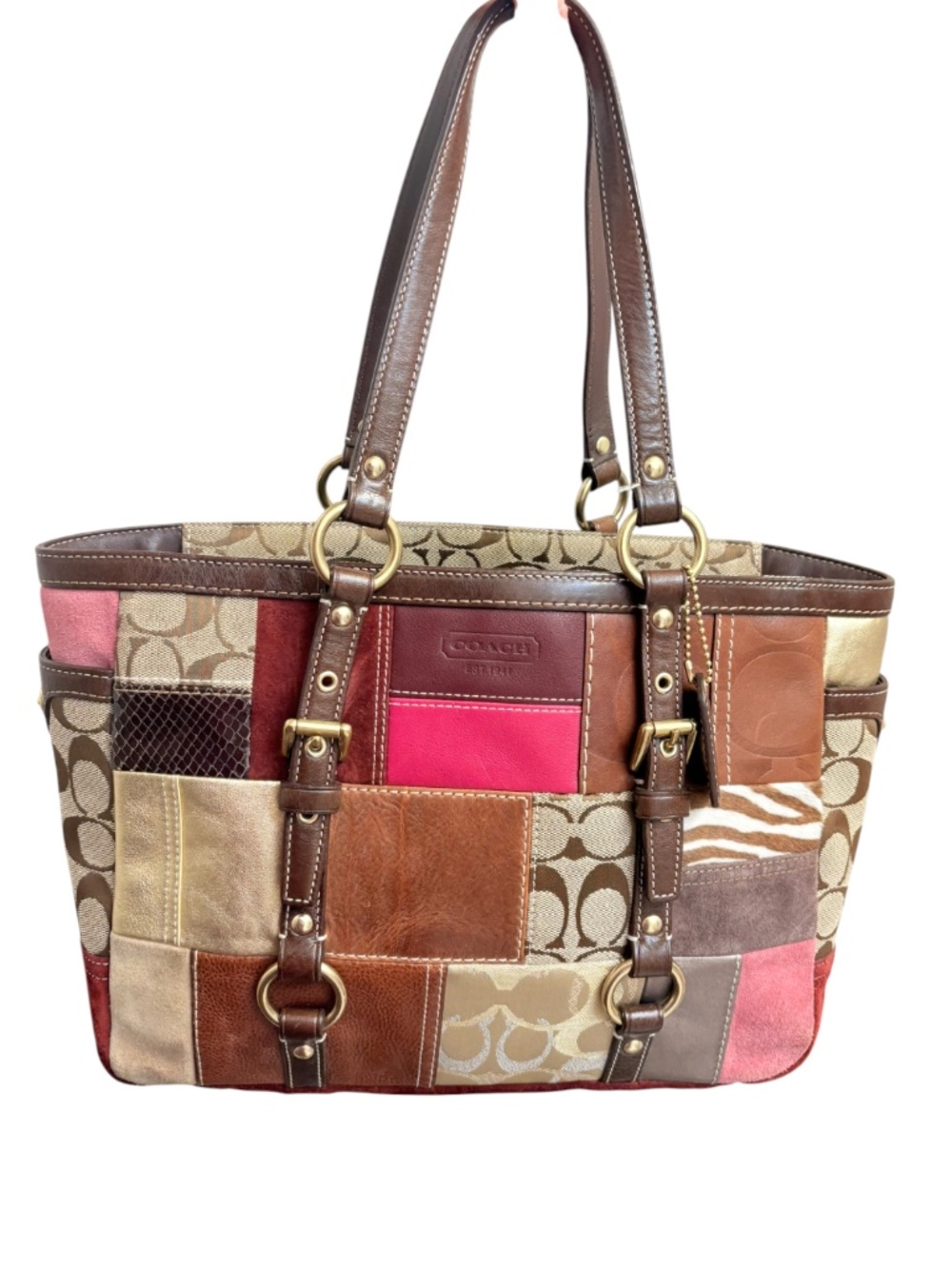 Coach 10437 vintage y2k rare limited edition holiday patchwork bag